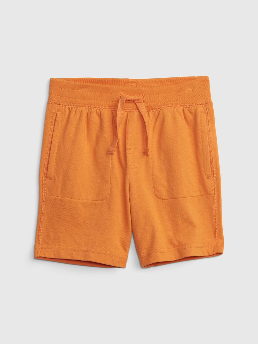 Cotton shorts with drawstring Toddler Boy_0