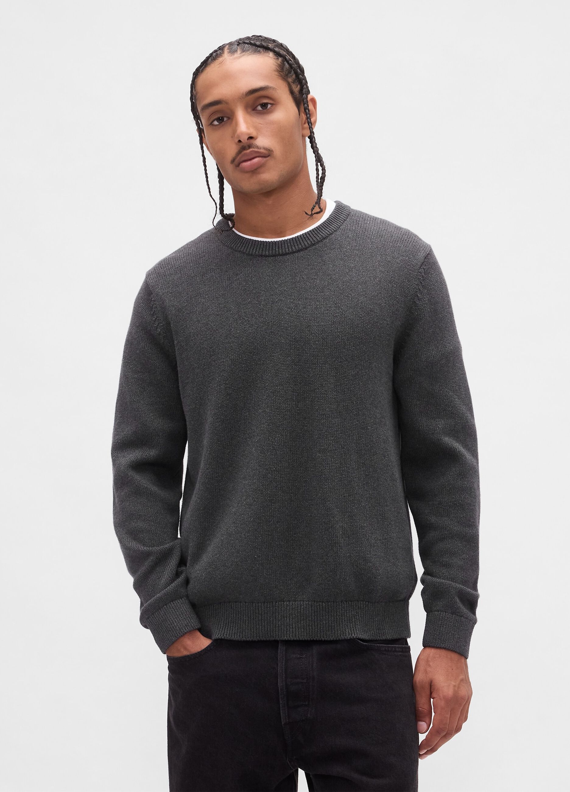 Maglione grigio in cotone