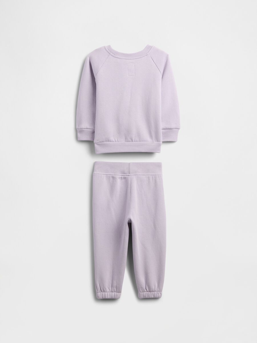 Purple cotton blend set Newborn Boy_1