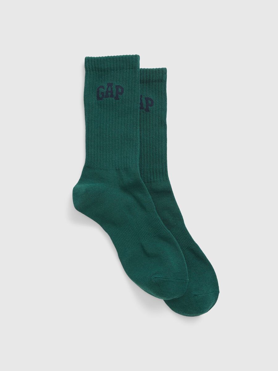 Calze midi con logo Uomo_0