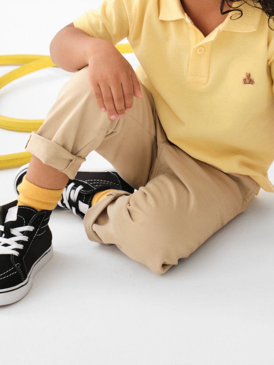 Pull-on trousers with drawstring Newborn Boy_1