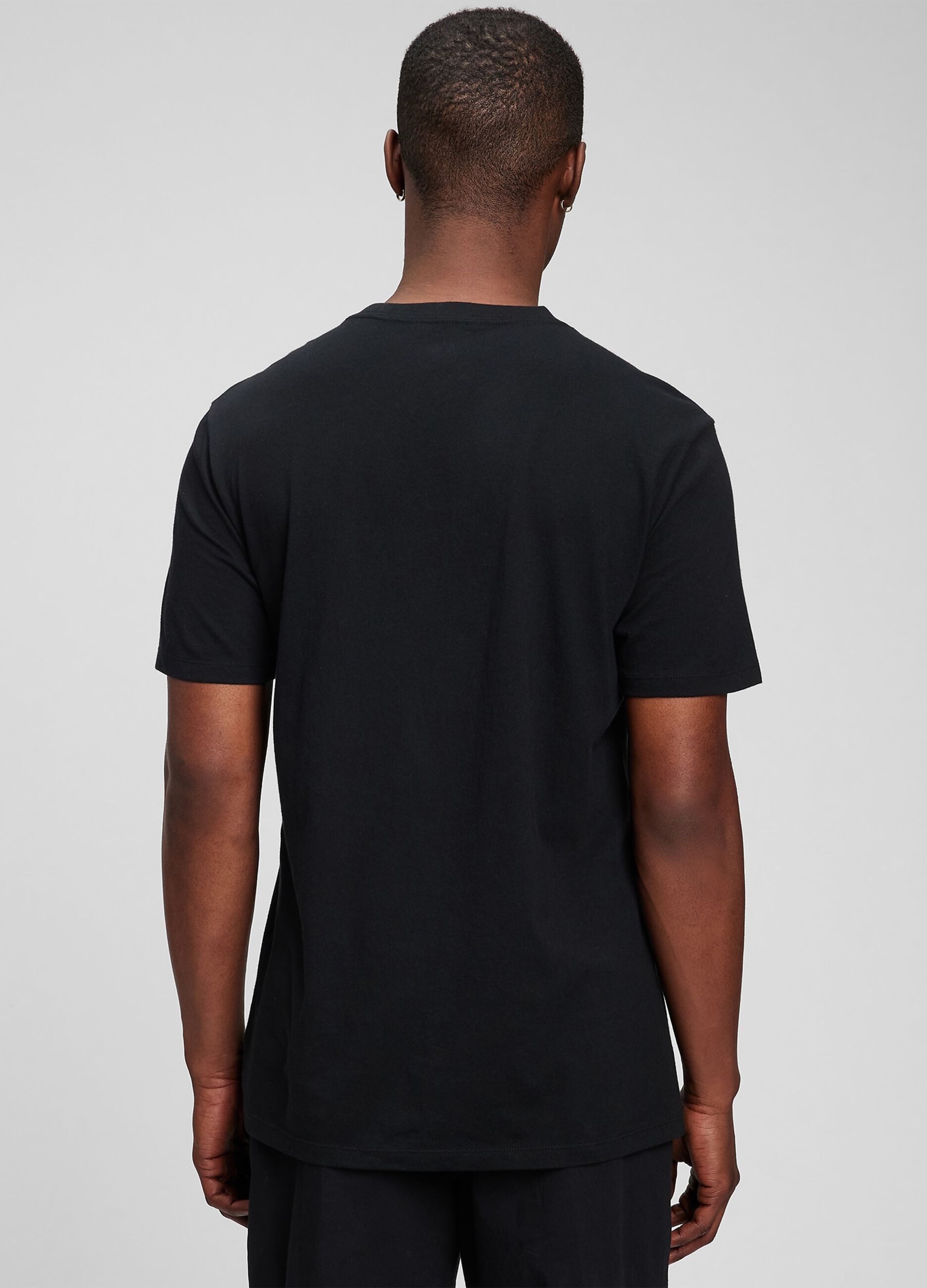 T-shirt in cotone con stampa logo_1