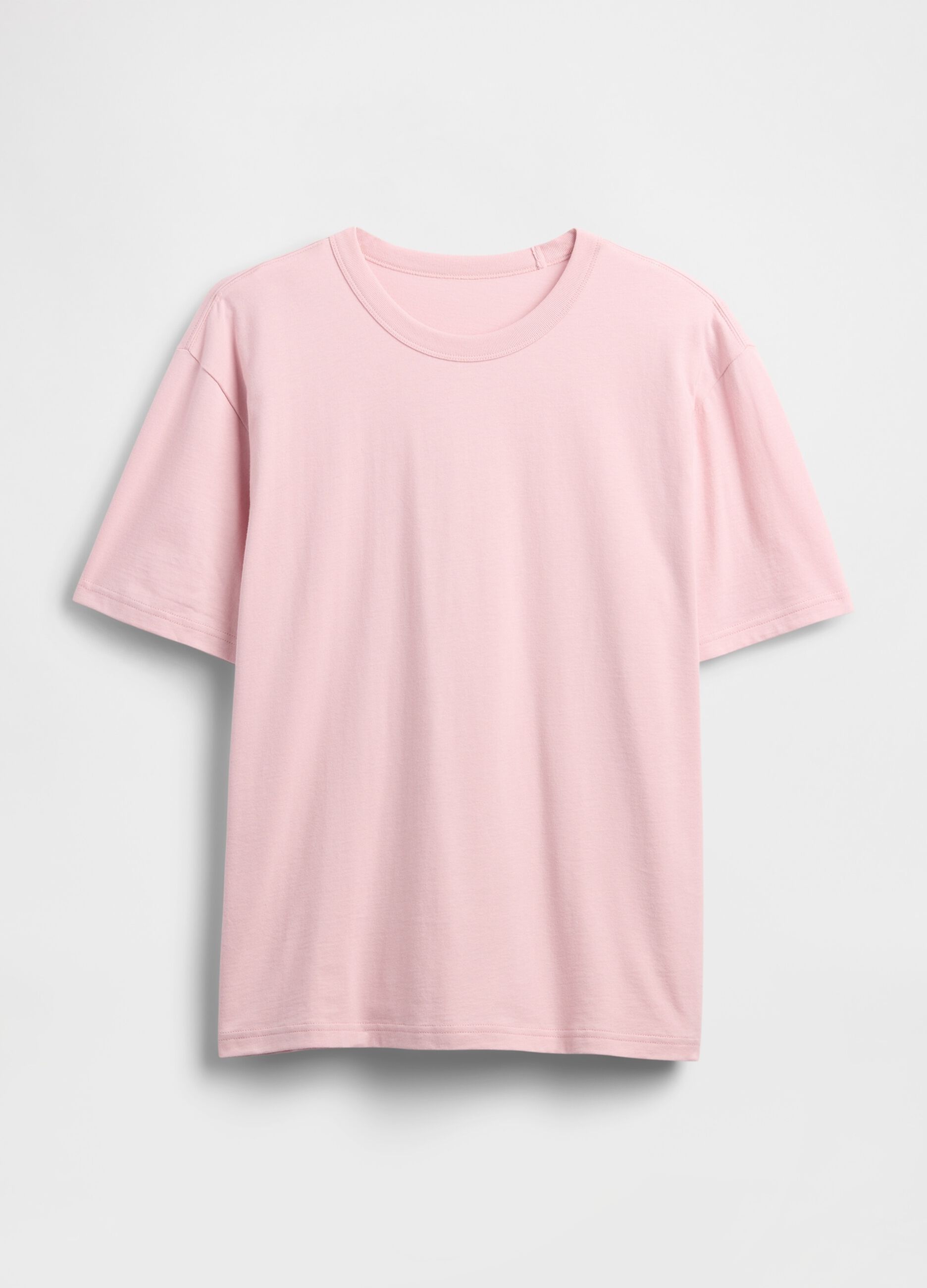T-shirt rosa a maniche corte_4
