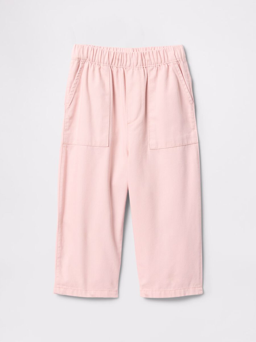 Children's pink trousers in cotton and Lyocell Baby Boy_2