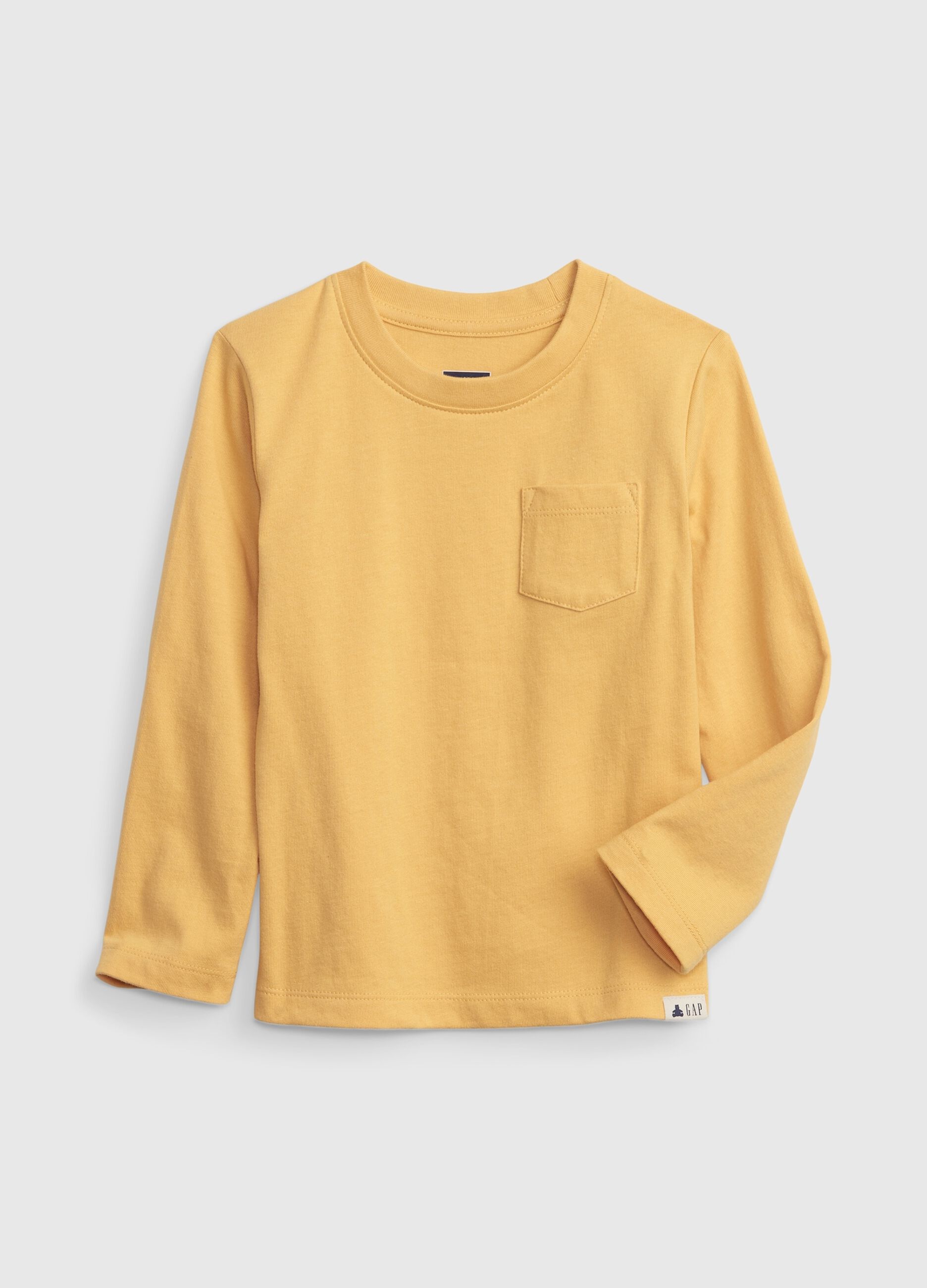 Long-sleeved T-shirt with pocket