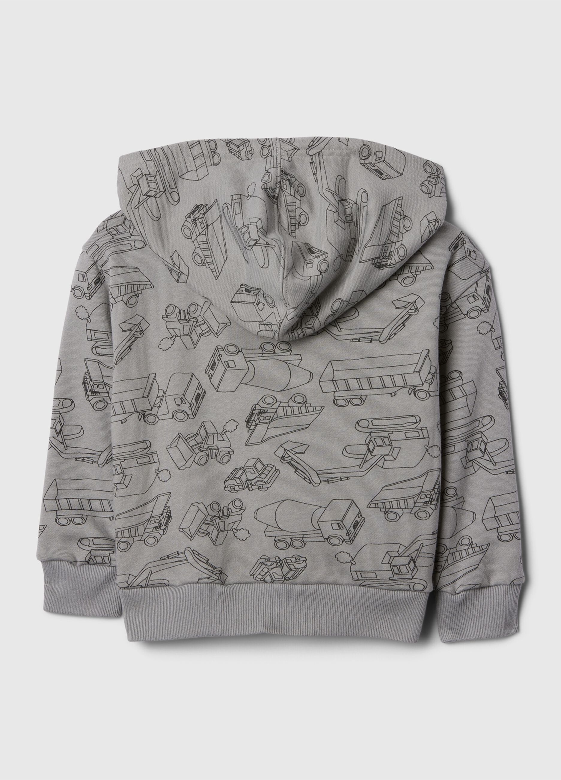 Full-zip con cappuccio stampa macchine da lavoro_1