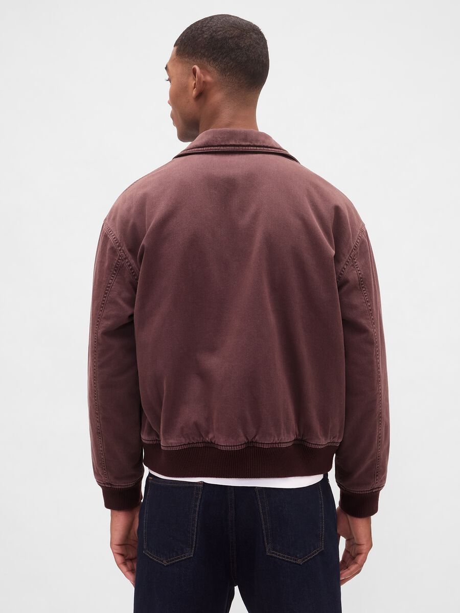 Giacca marrone in puro cotone Uomo_1