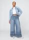 Jeans a gamba larga in denim_4