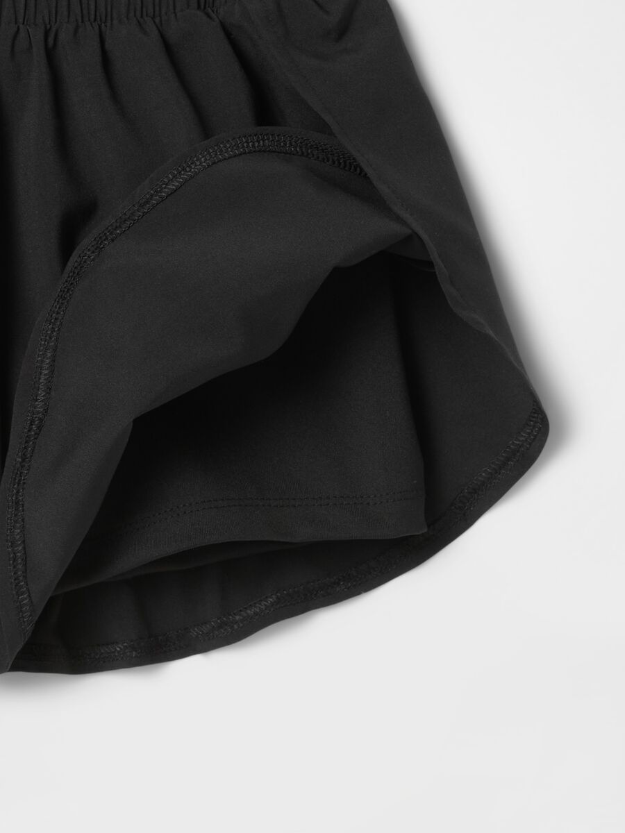Shorts neri elasticizzati Bambina_4
