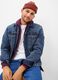 Giacca corta in denim con tasche_0
