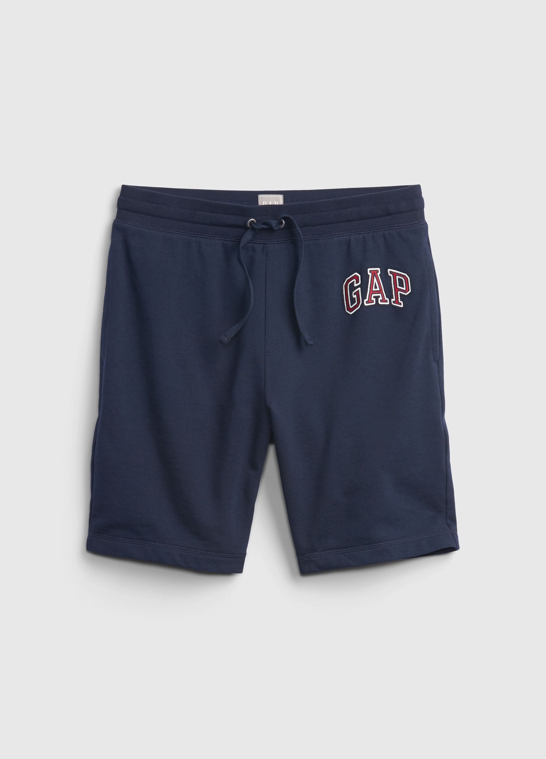 Bermuda jogger in felpa con ricamo logo_4