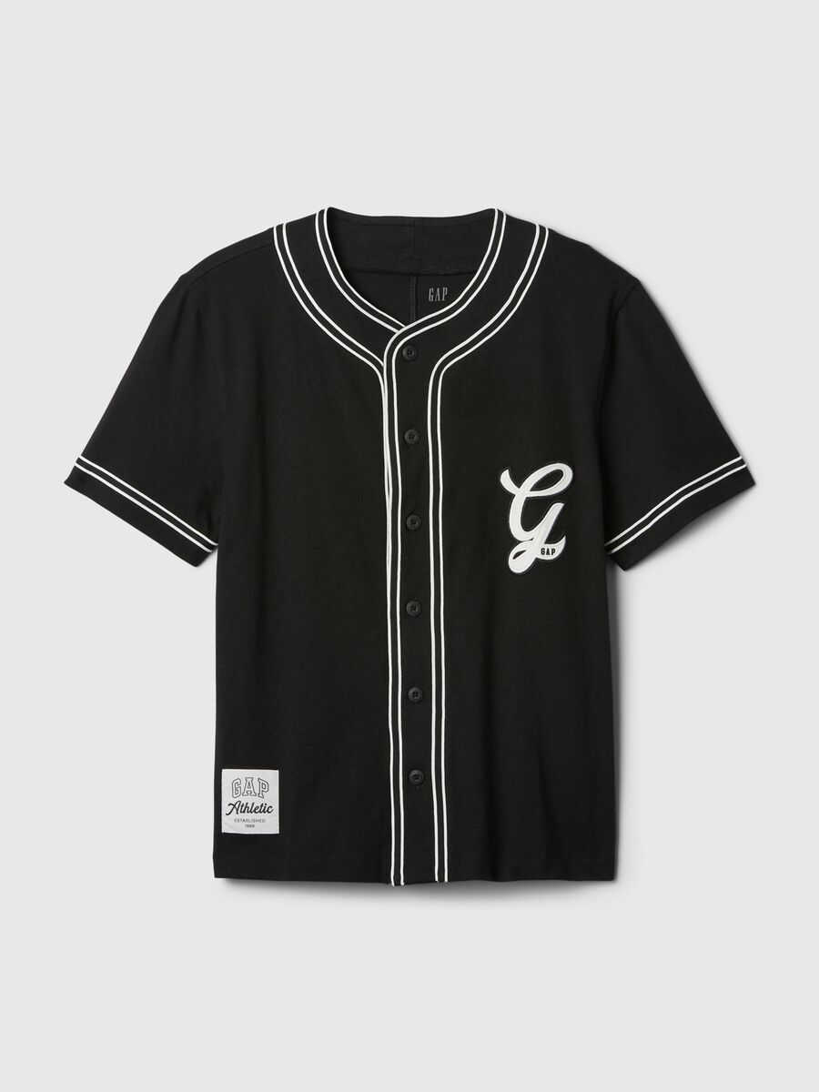 Camicia baseball con profili rigati Uomo_4
