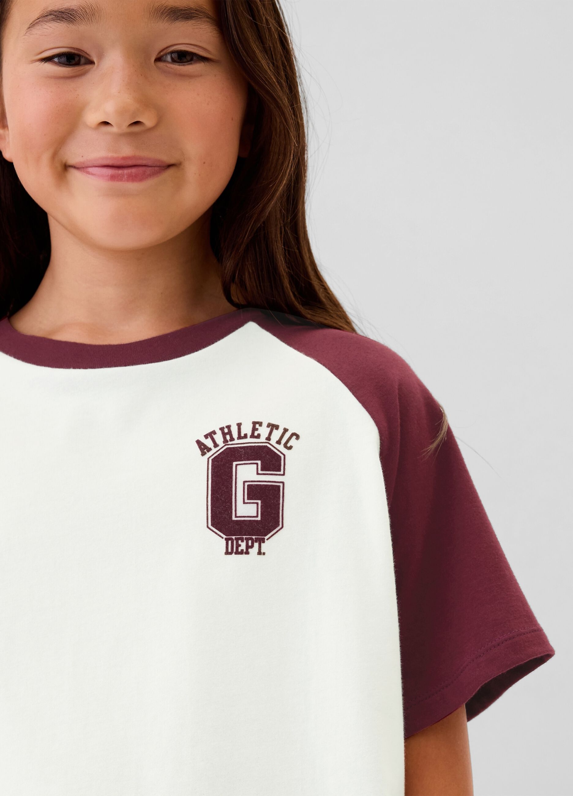 T-shirt boxy fit con stampa Athletics_1