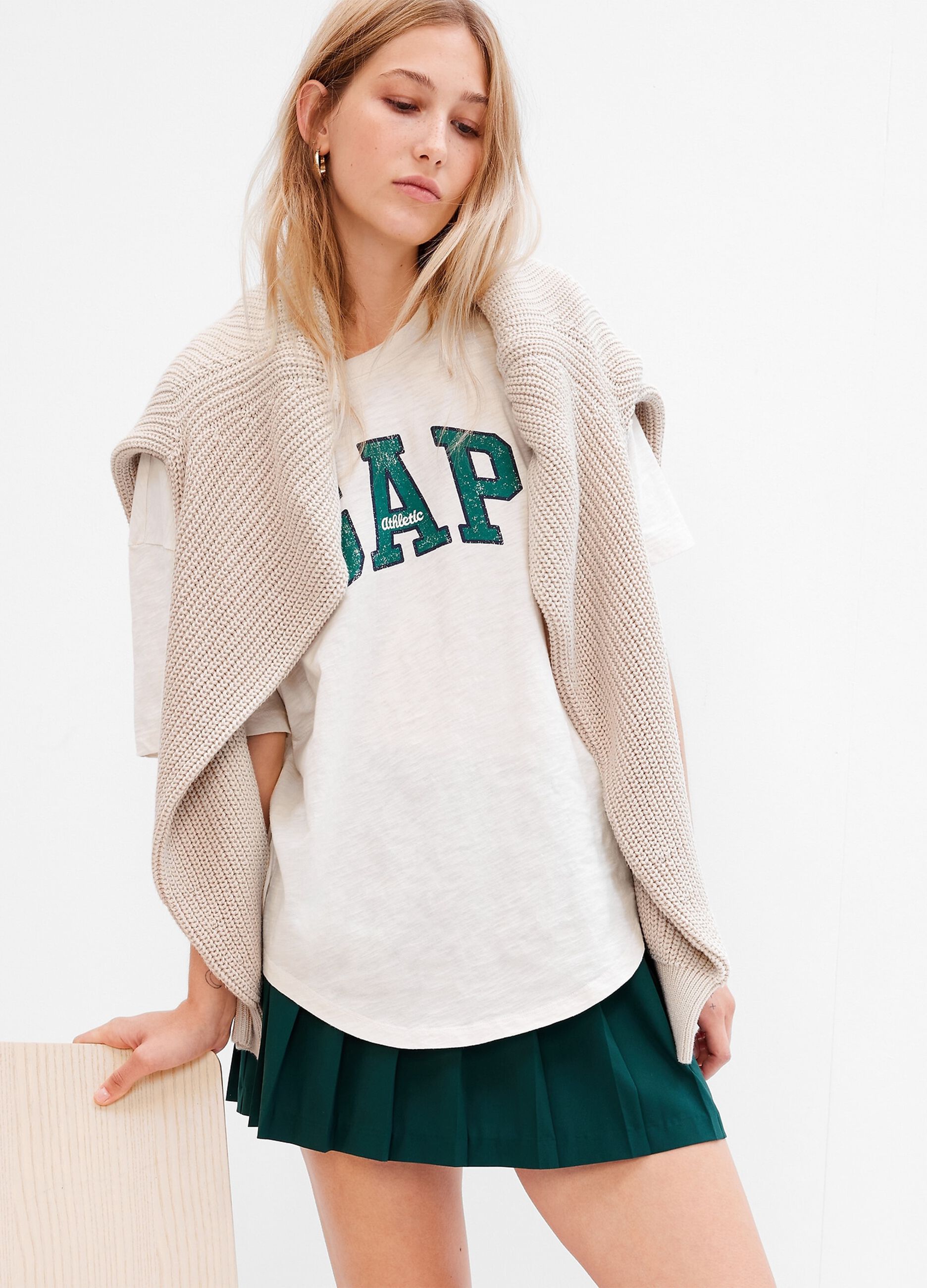 Oversized T-shirt with logo print