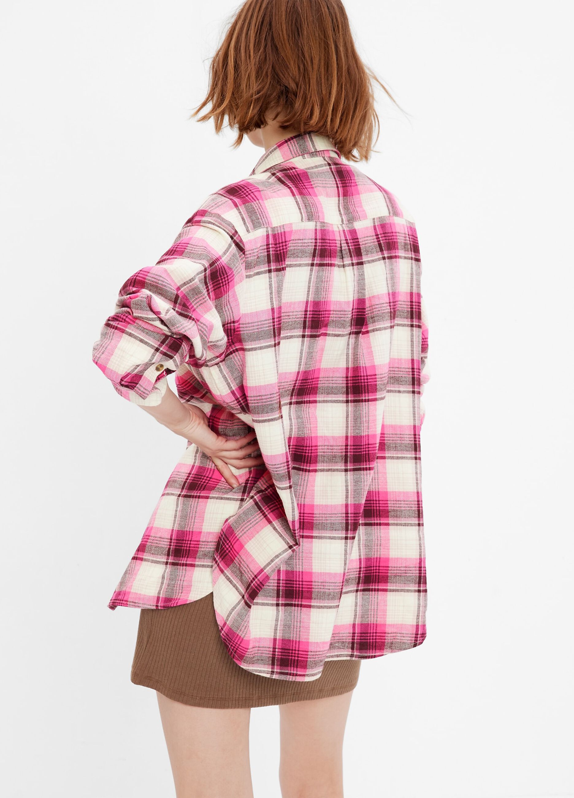 Oversize shirt in check flannel_2