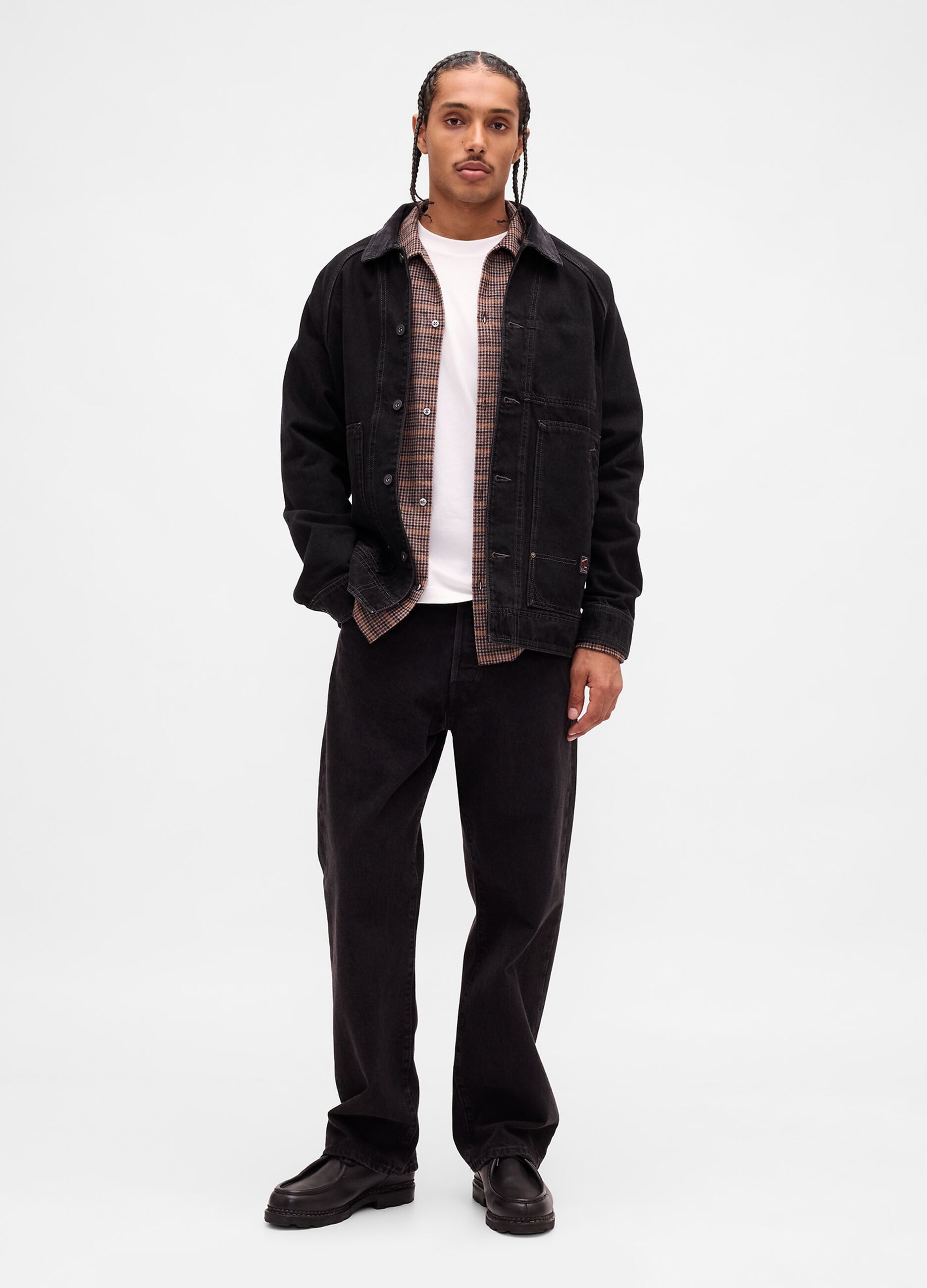 Giacca nera in cotone