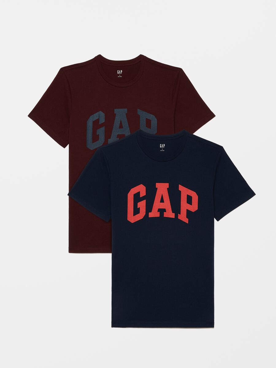Bipack t-shirt con stampa logo Uomo_2
