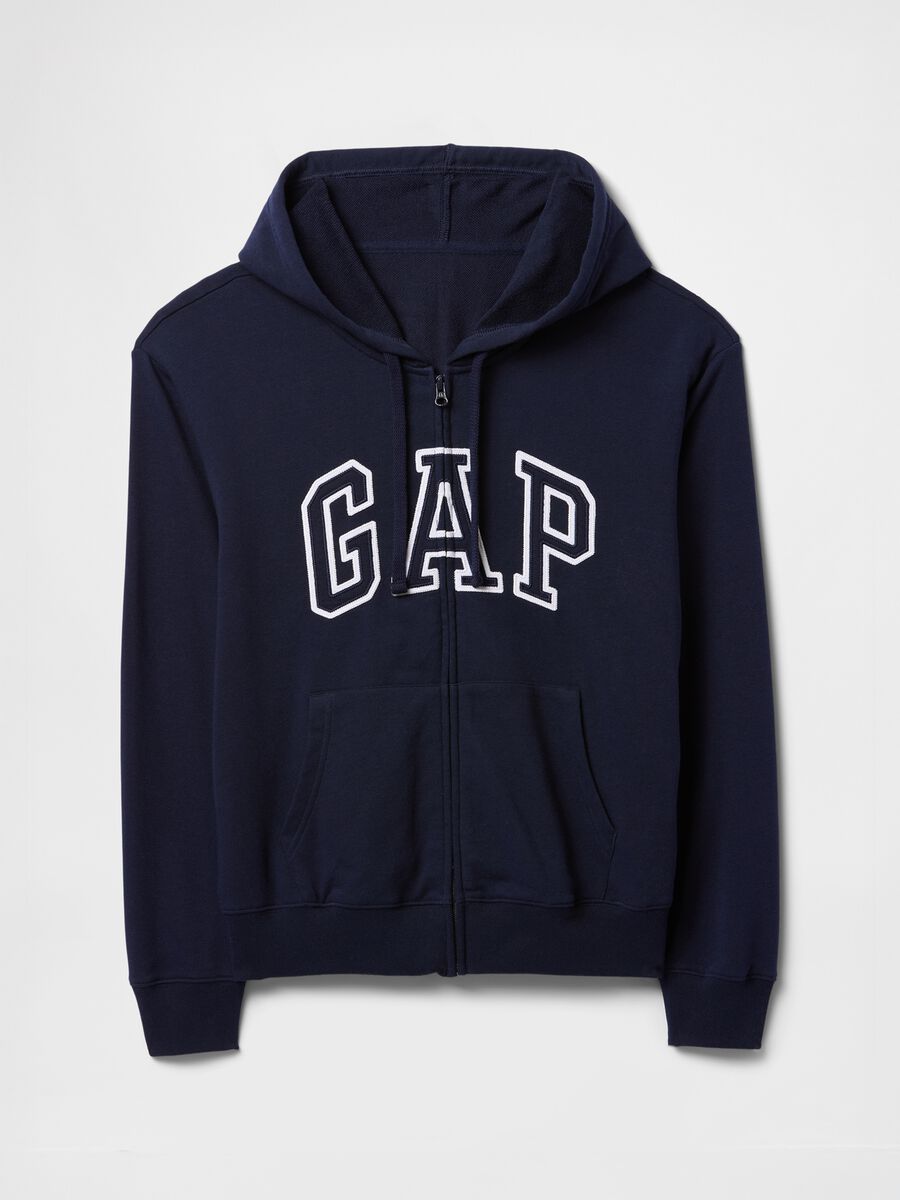 Felpa con cappuccio blu GAP Donna_4