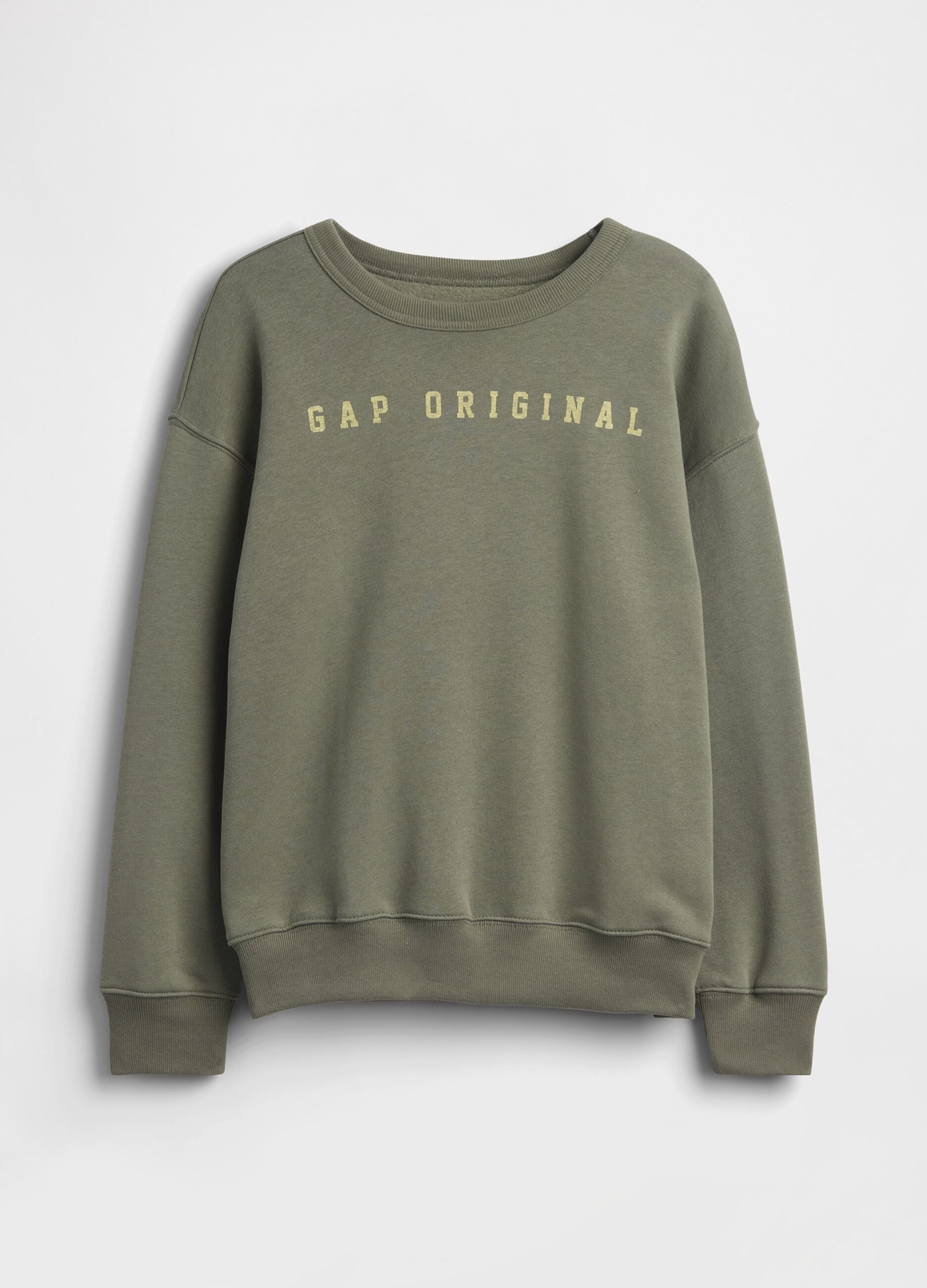 Felpa girocollo in misto cotone con logo GAP