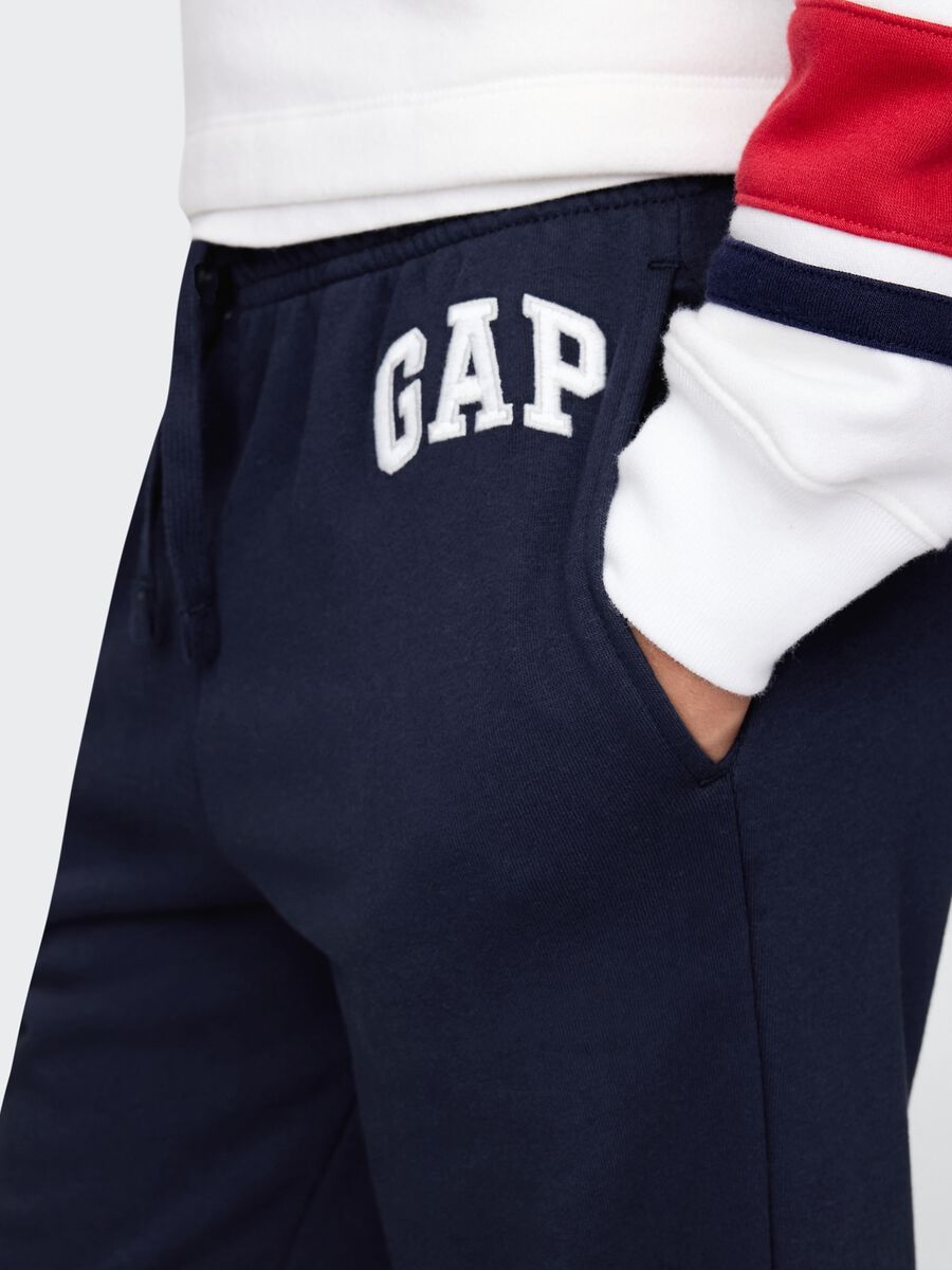 Pantaloni blu navy GAP Kids in misto cotone Bambino_3