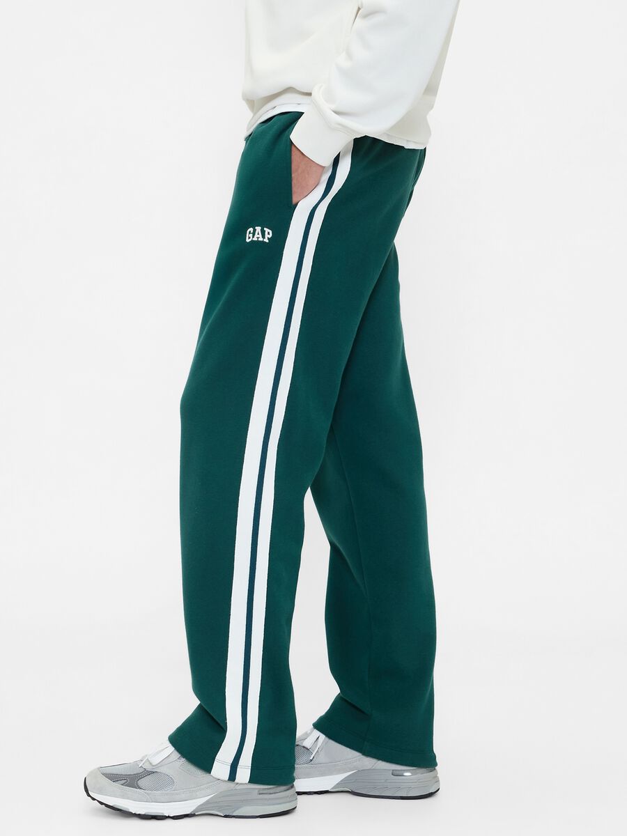 Green Cotton Blend Trousers Man_4