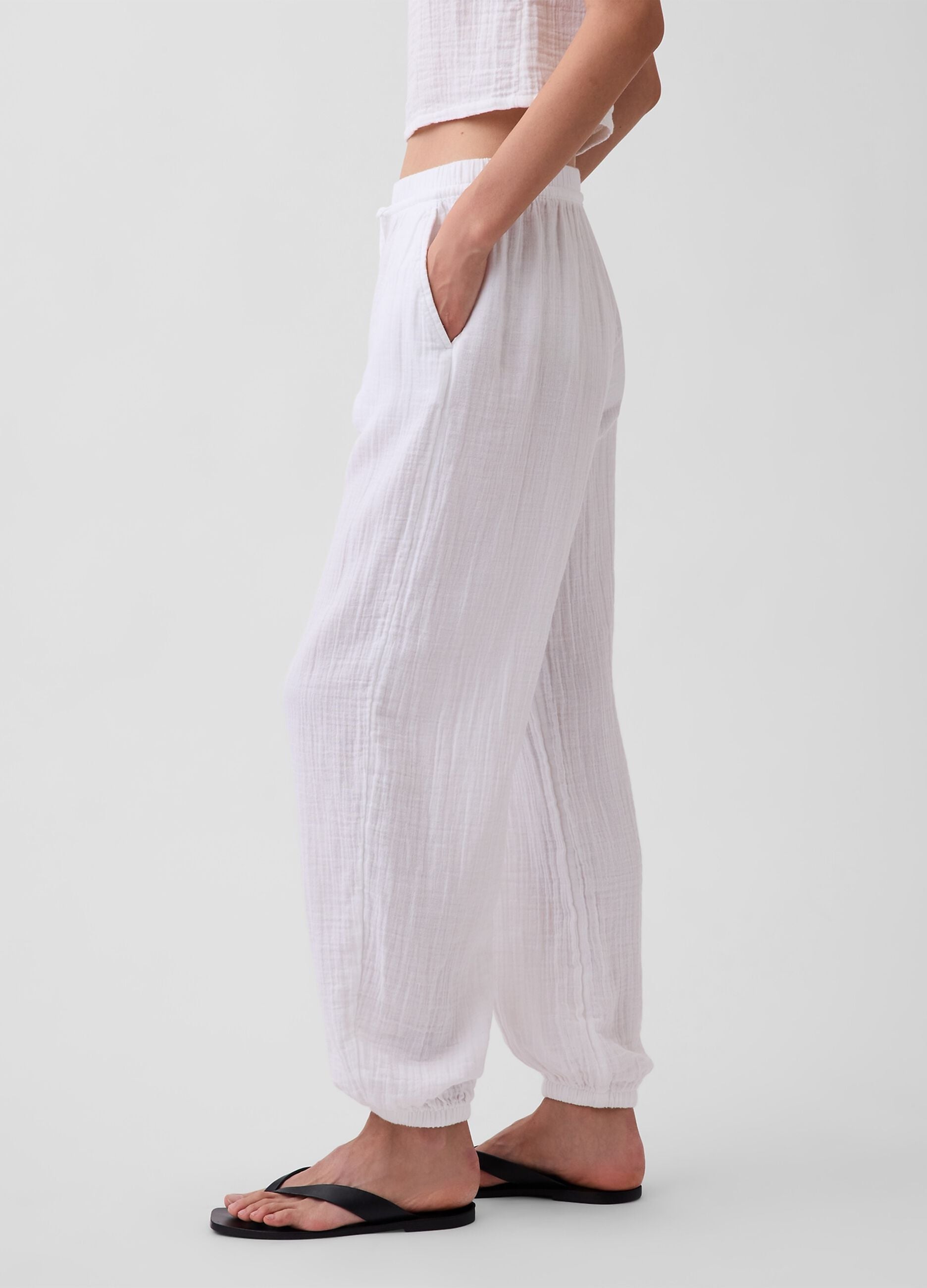 Pantaloni jogger in puro cotone