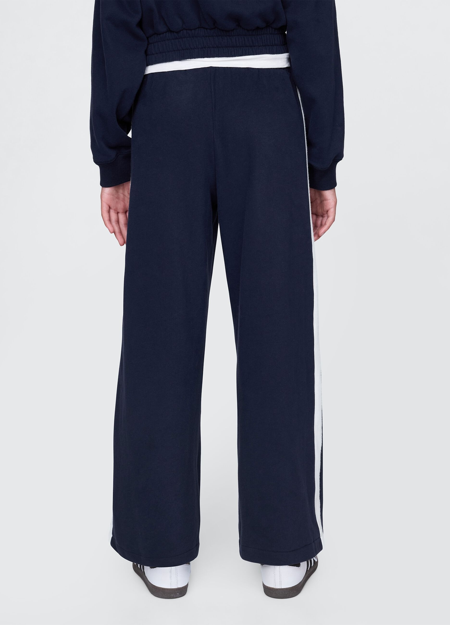 Pantaloni wide leg blu GAP Kids_2
