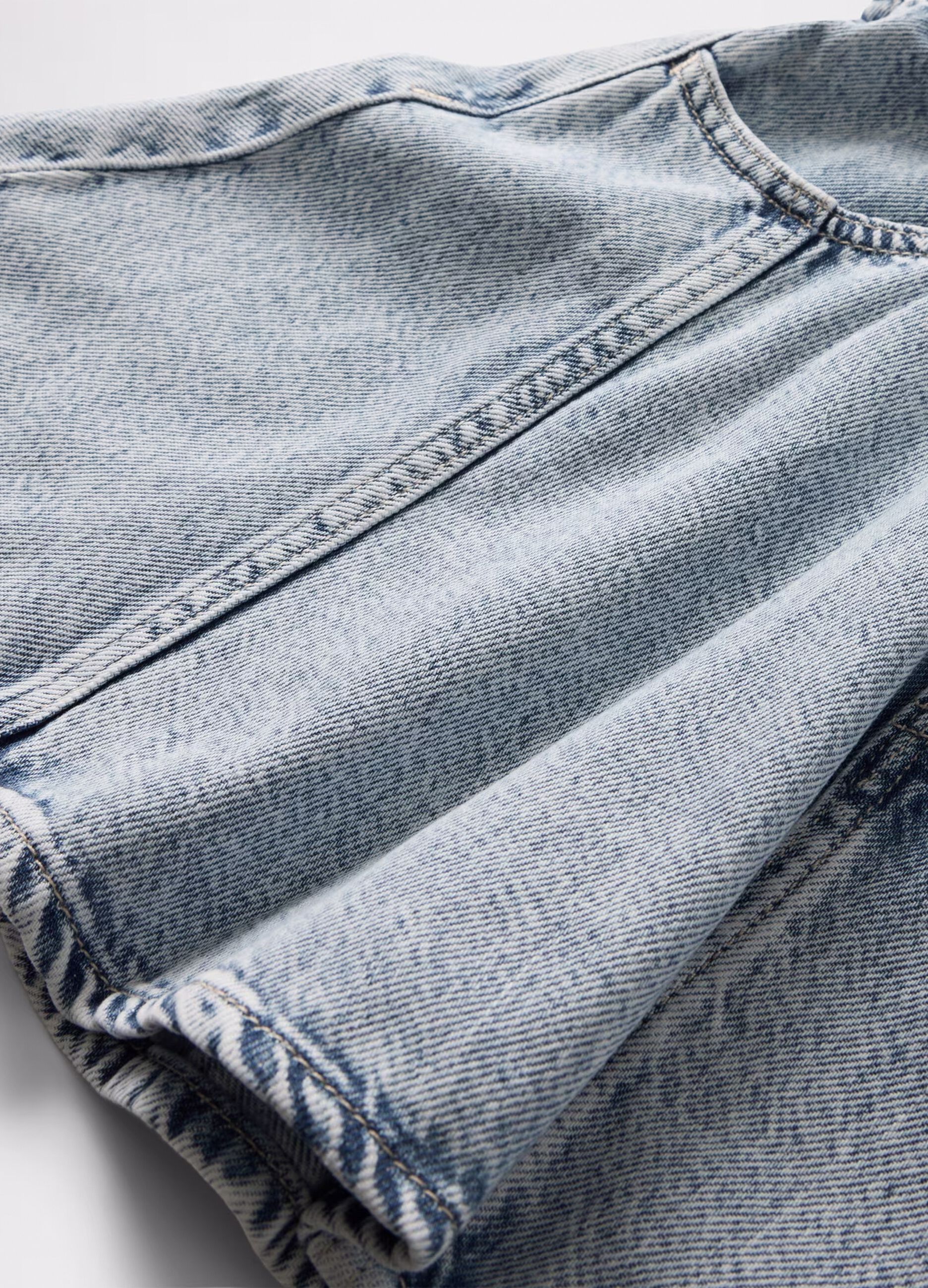 Gonna denim svasata con tasche _3