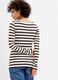 T-shirt a righe con scollo a barca_1