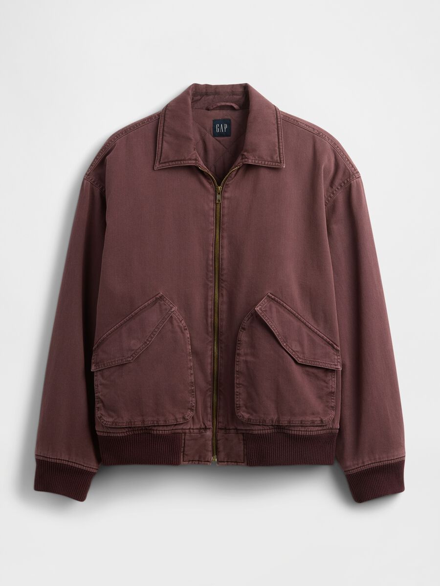 Giacca marrone in puro cotone Uomo_3