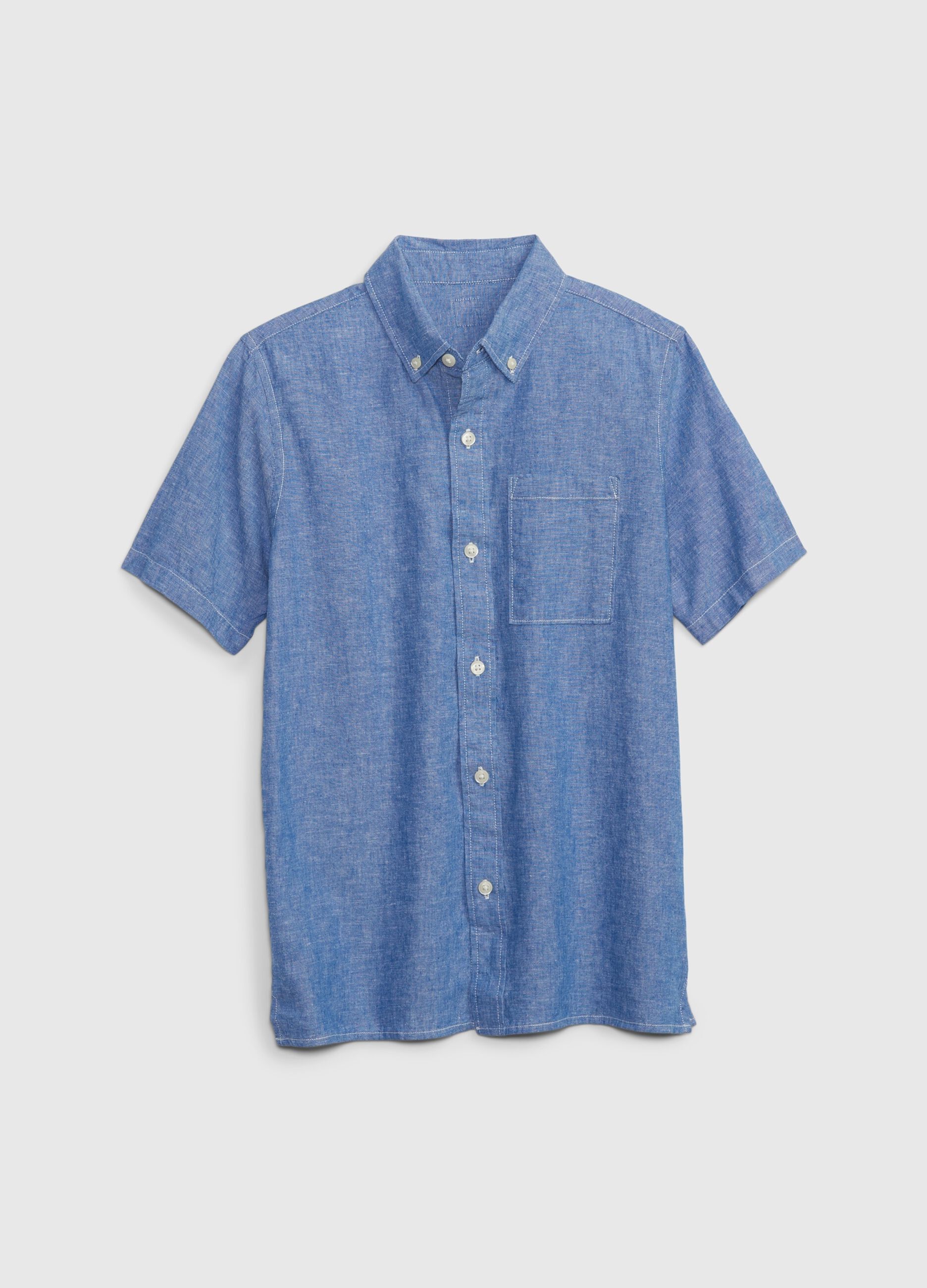 Cotton and linen shirt