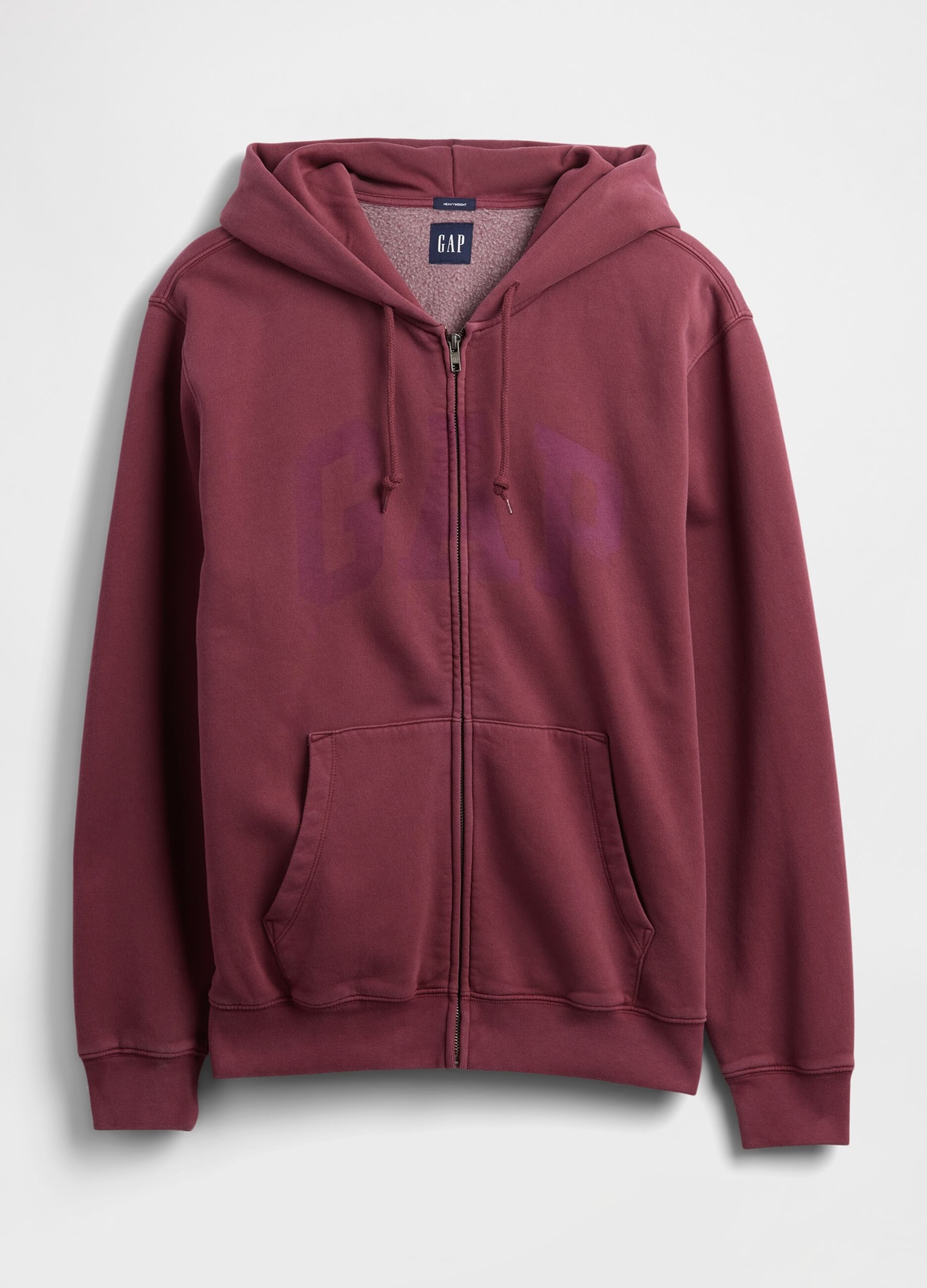 Full Zip Red Sweatshirt