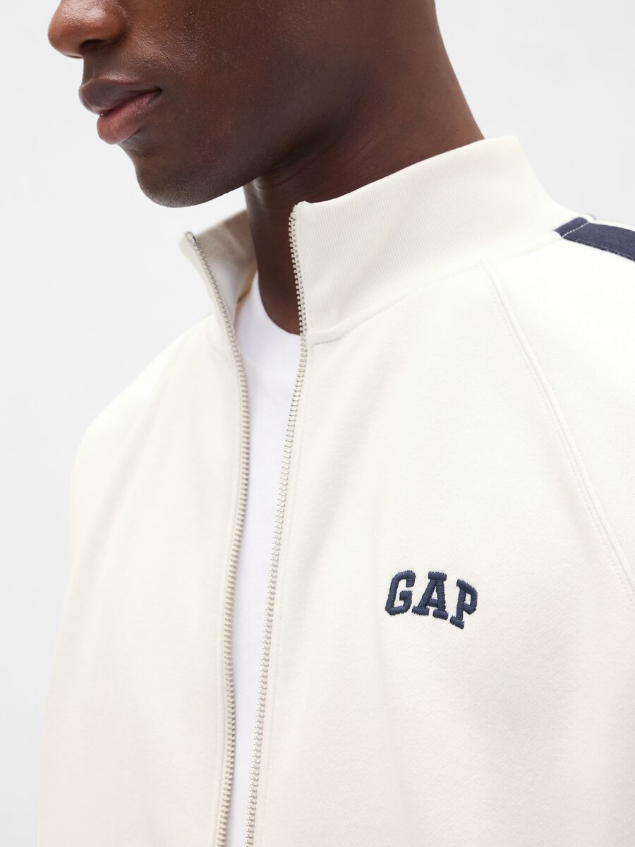 White Full Zip Hoodie Man_3