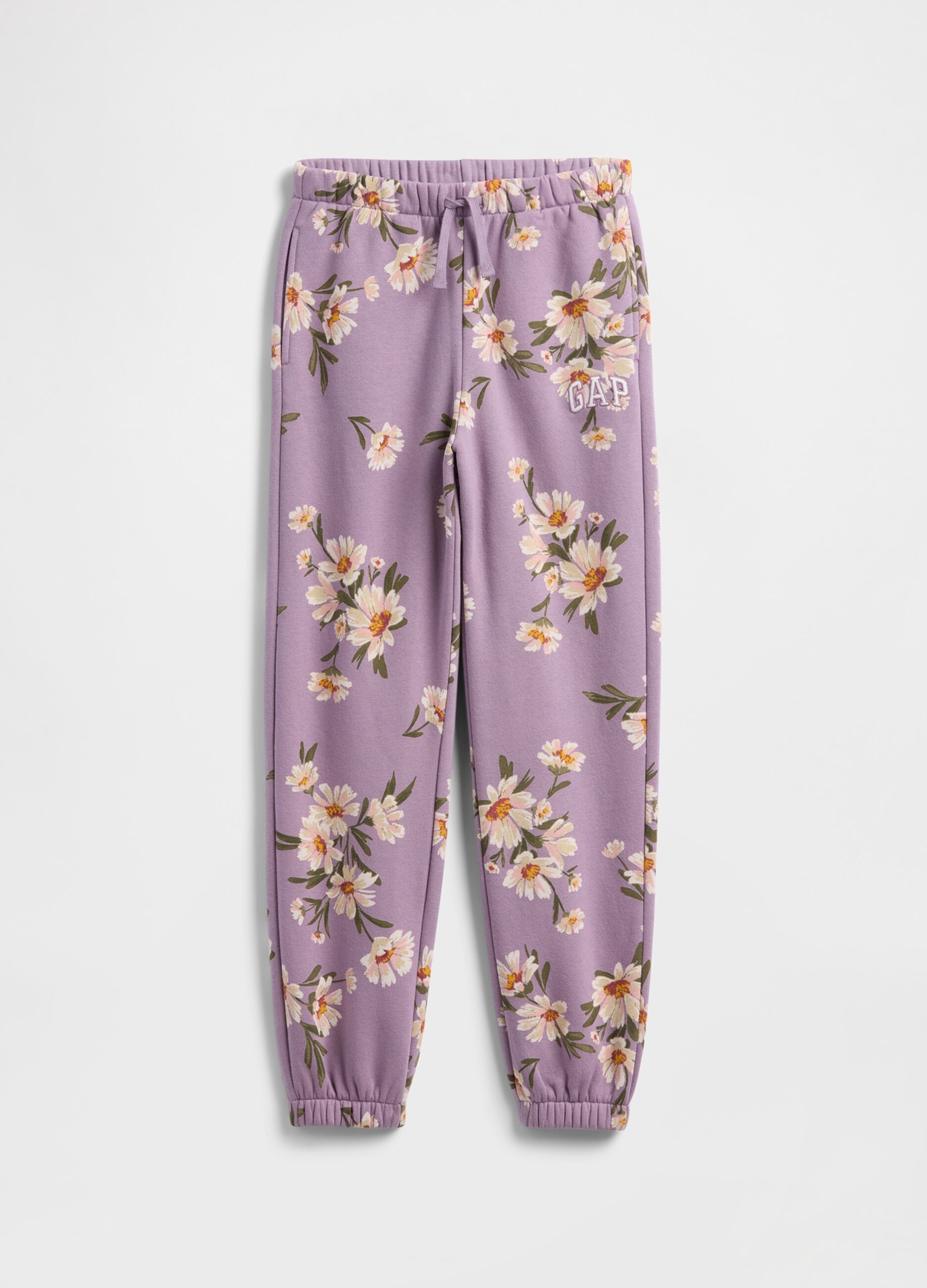 Pantaloni viola in misto cotone