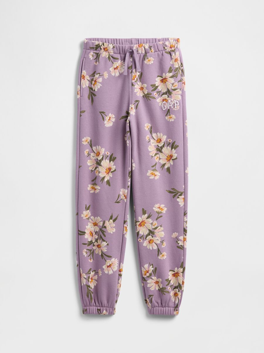 Pantaloni viola in misto cotone Bambina_0