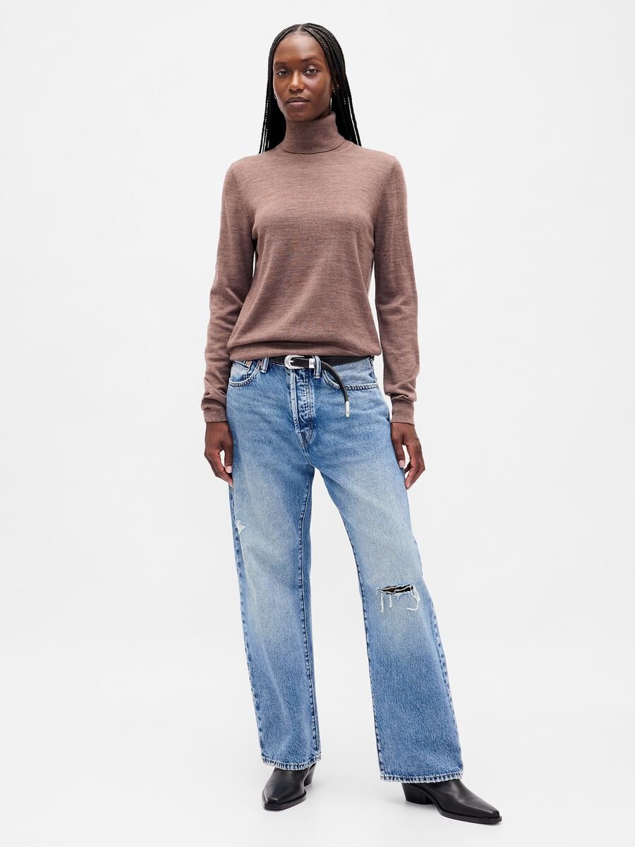 Brown wool pullover Woman_1