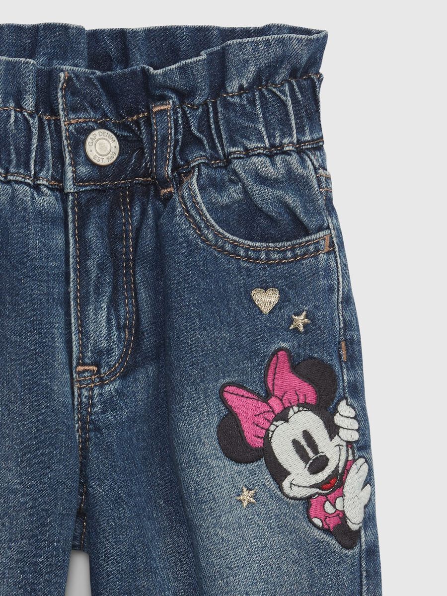 Mum-fit jeans with Disney Minnie Mouse patch Newborn Boy_2