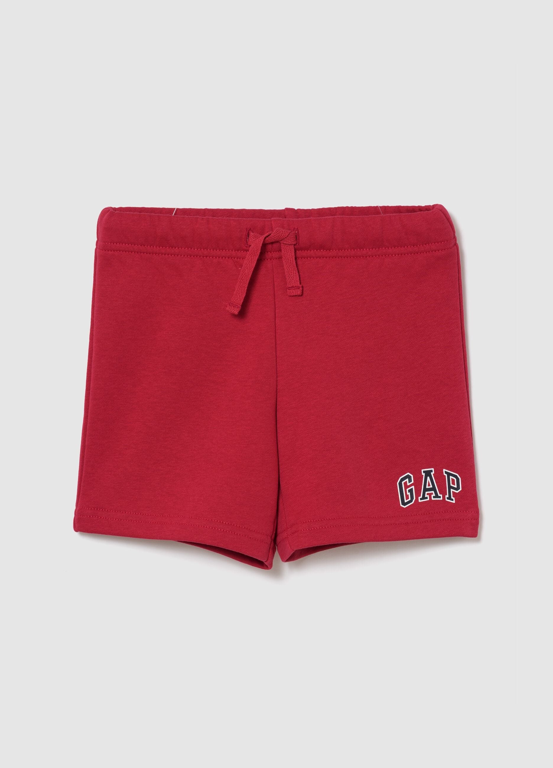 Shorts in misto cotone con coulisse