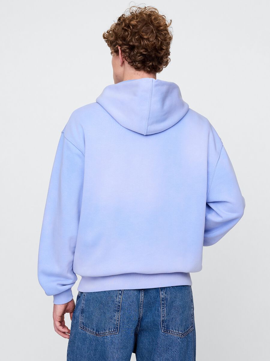 Felpa con cappuccio azzurra GAP Unisex_3