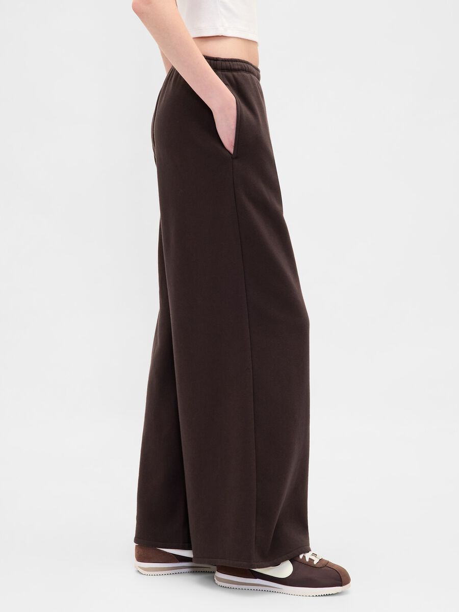Brown Cotton Blend Trousers Woman_3
