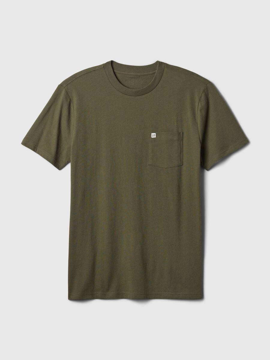 T-shirt in cotone con tasca Uomo_4
