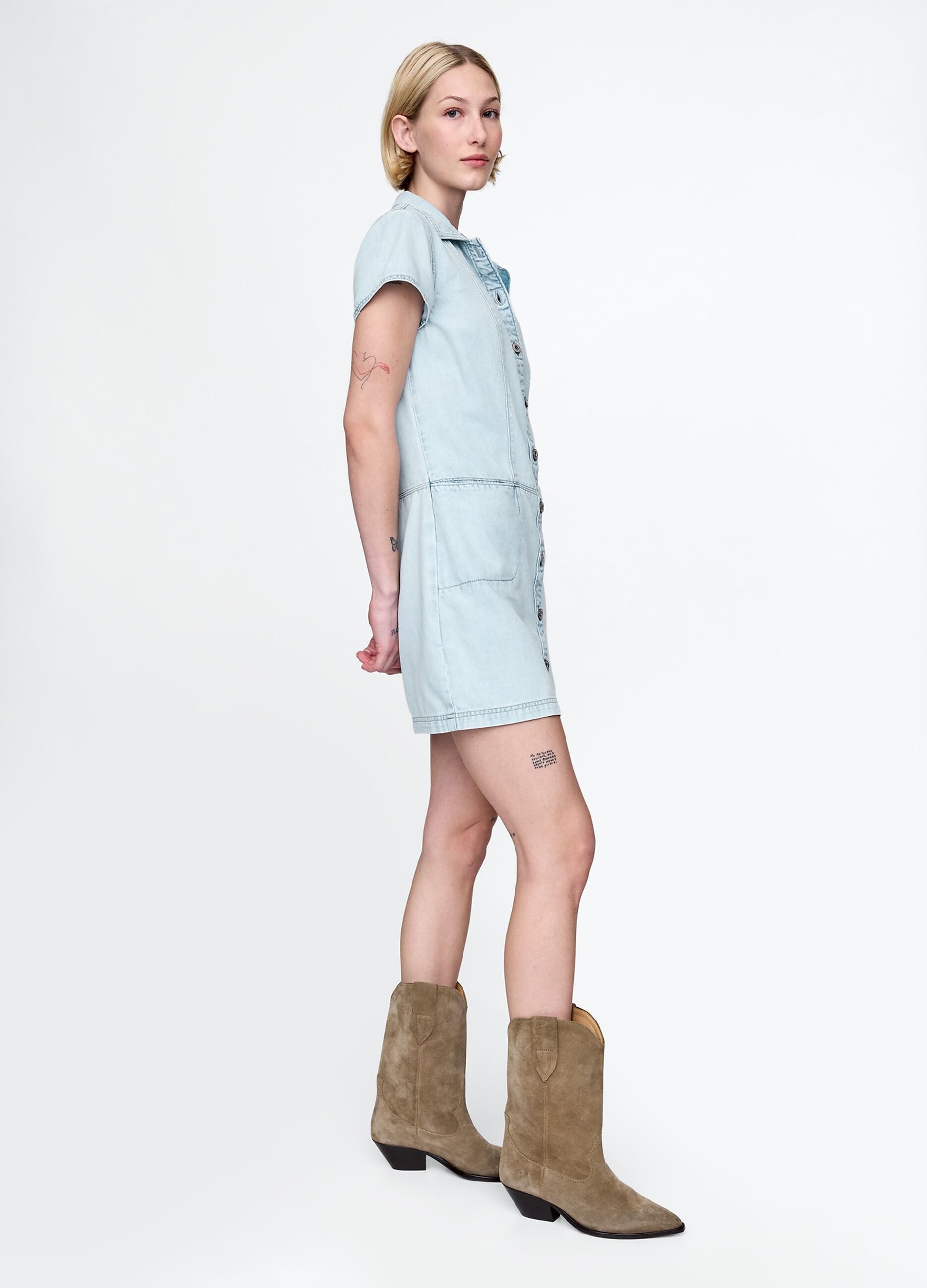 Abito in denim azzurro Gap_1