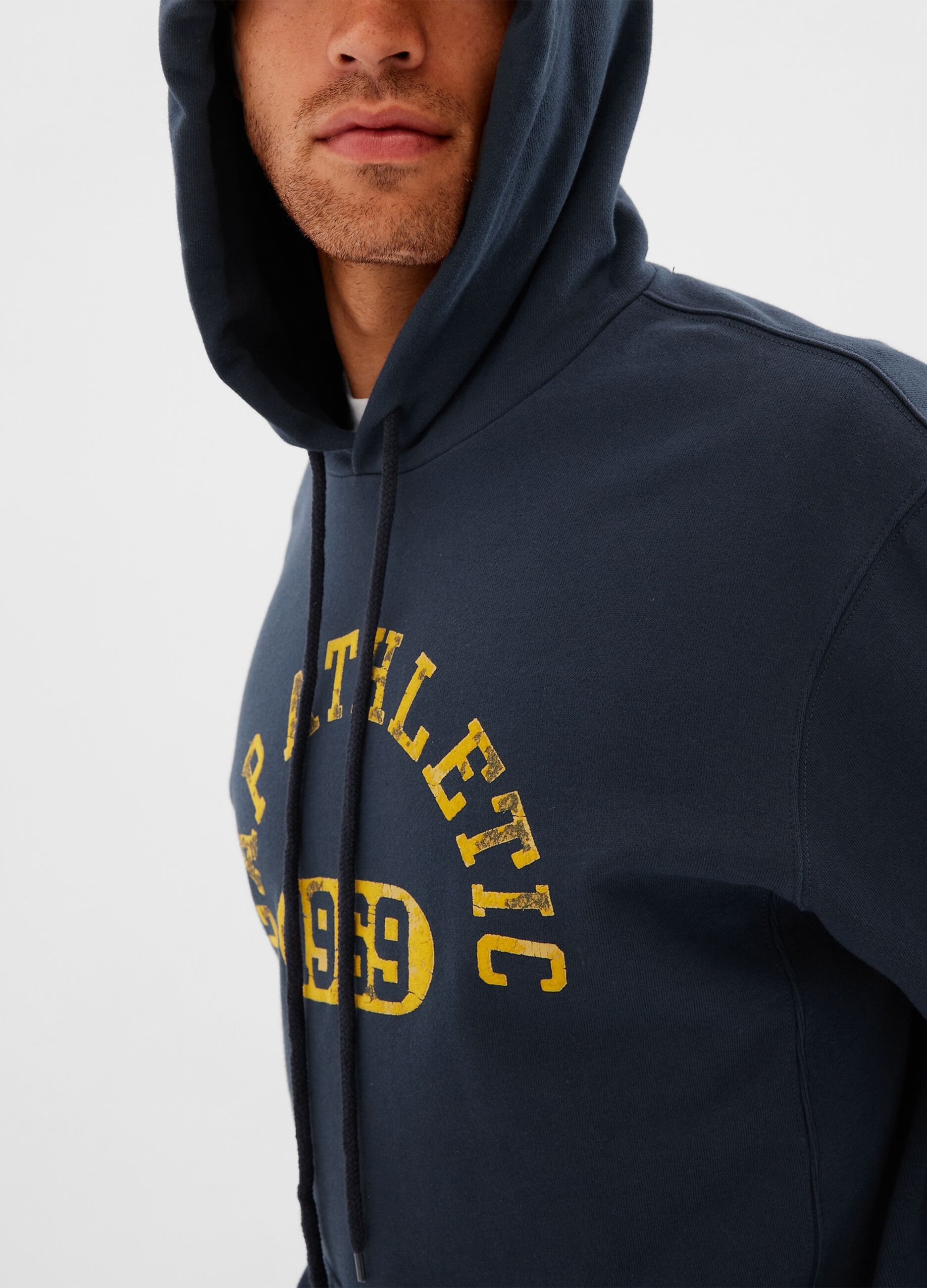 Hoodie with printed vintage logo_2