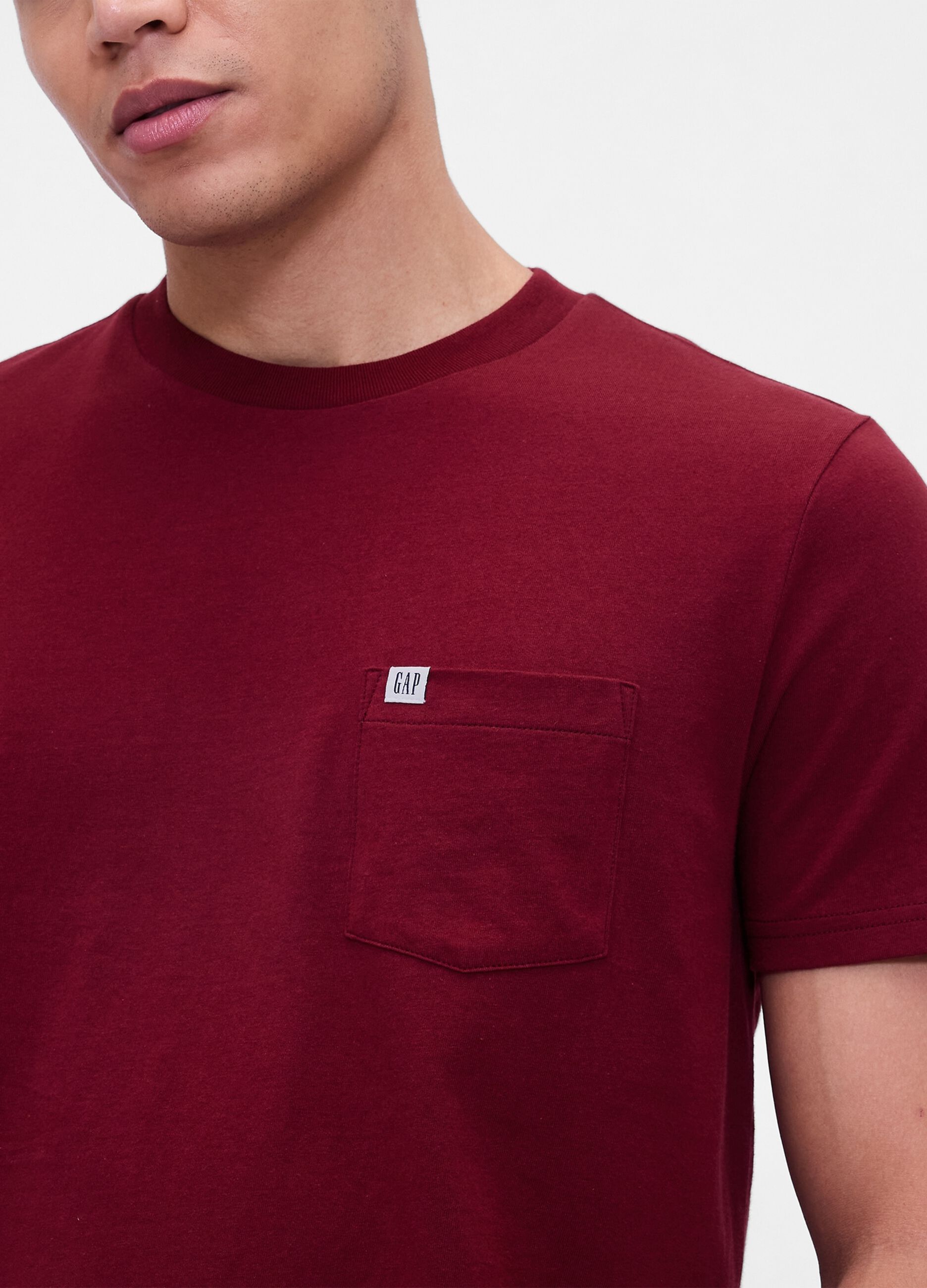 T-shirt rossa in cotone_3