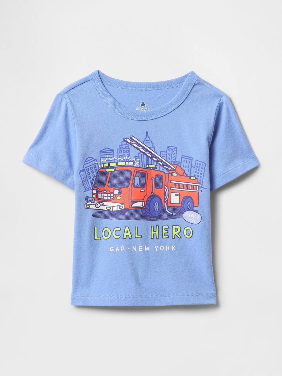 T-shirt Local Hero azzurra GAP Baby Boy_0