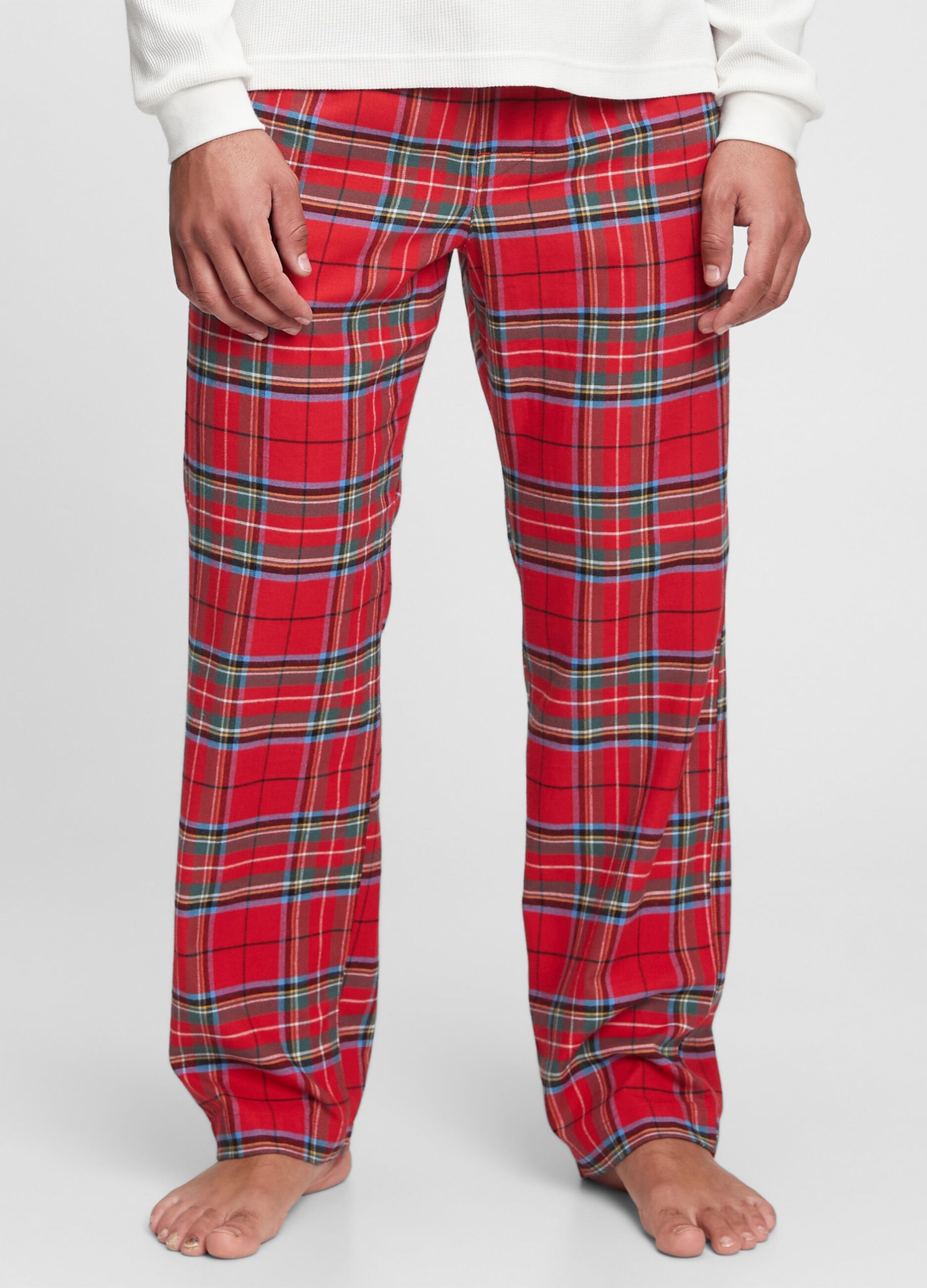 Pantalone pigiama di flanella Babbo Natale