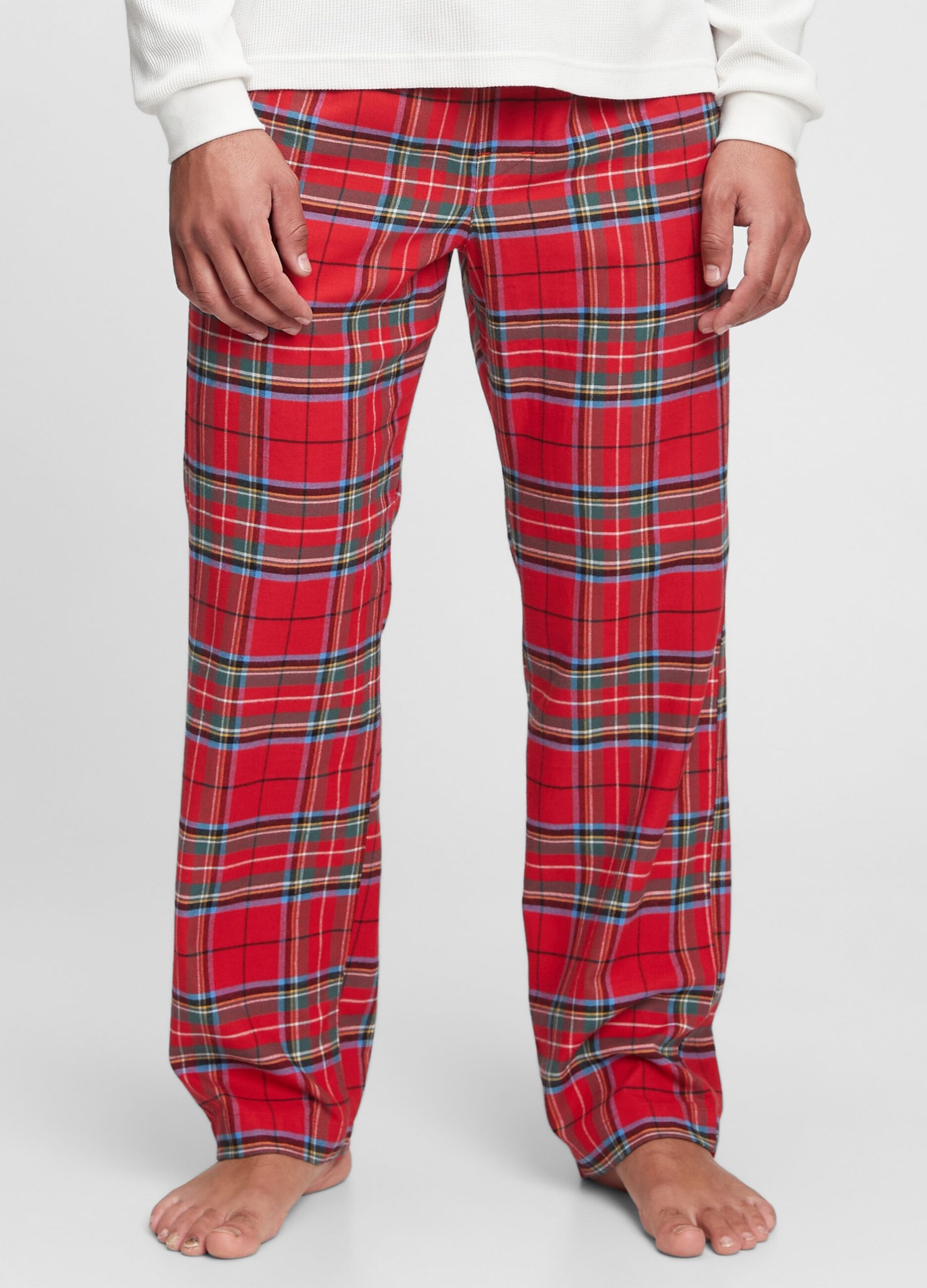 Pyjama bottoms with check print