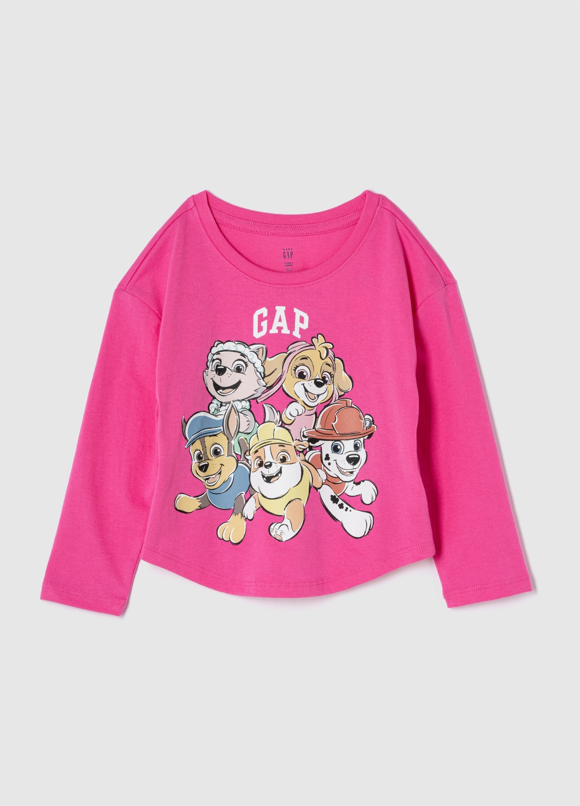 T-shirt a maniche lunghe stampa Paw Patrol