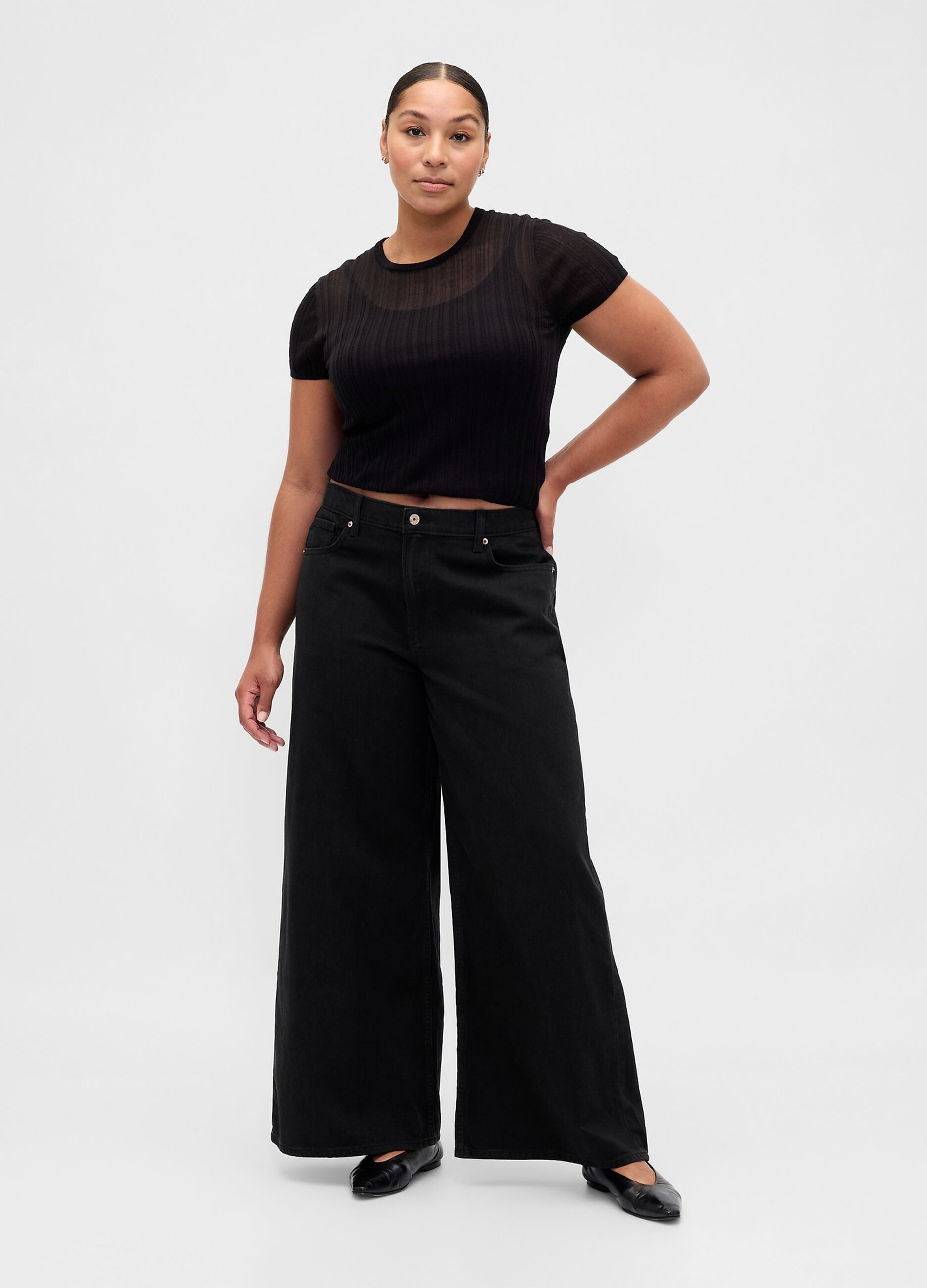 Pantaloni neri in Lyocell e cotone_4