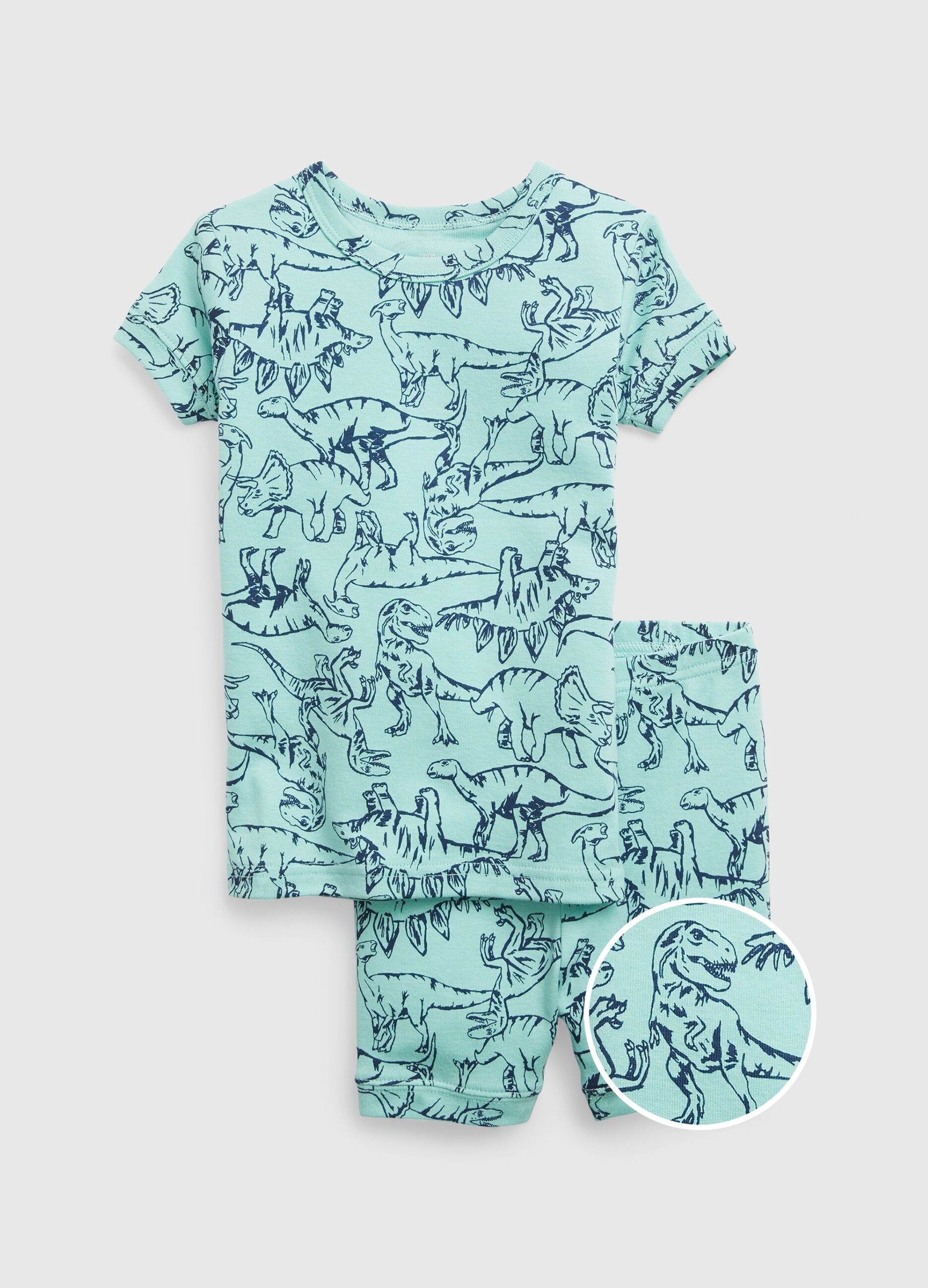 Organic cotton pyjamas with dinosaurs print_2